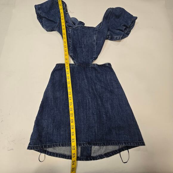 Show Me Your Mumu City Cut Out Dress in Deep End - Picture 12 of 13